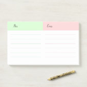 Voor- en nadelen besluitvorming post-it® notes (Op bureau)