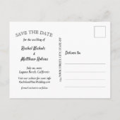 Voor Ever en Ever het Witte Berichten van de Tekst Aankondigingskaart (Achterkant)