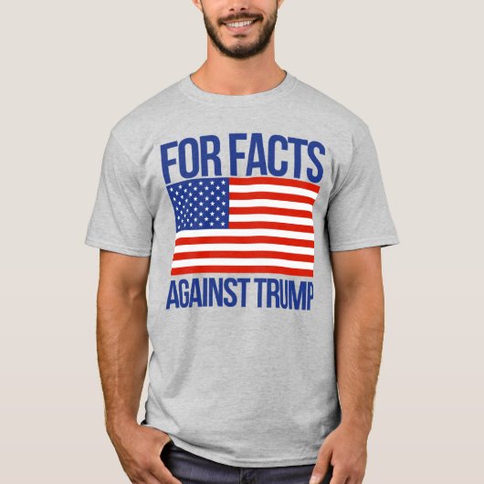 VOOR FEITEN TEGEN TRUMP T-SHIRT (Voorkant)