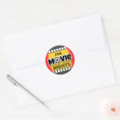 Voor filmNights Ronde Sticker (Envelop)