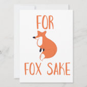 Voor Fox Sake (Achterkant)