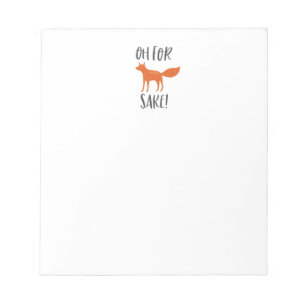 Voor Fox Sake. 2 Notitieblok