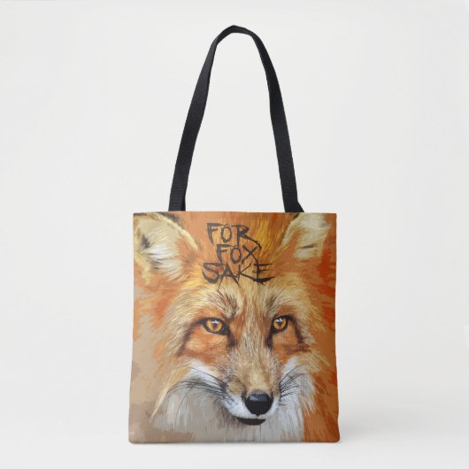 Voor Fox Sake Afbeelding Tote Bag (Voorkant)