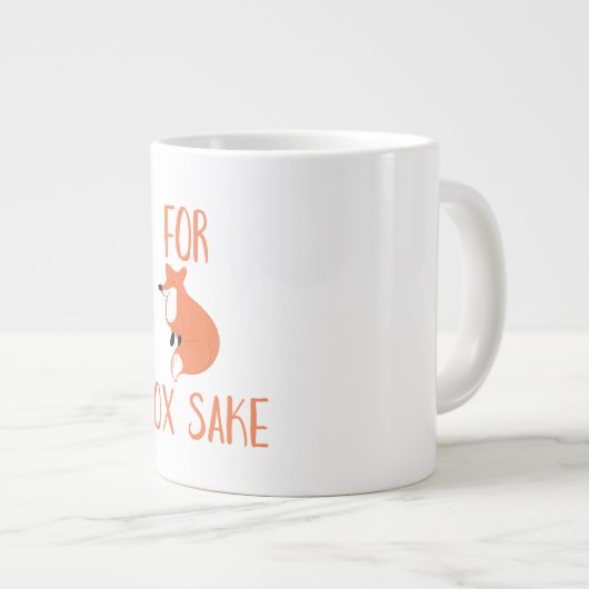 Voor Fox Sake Extra Grote Beker (Voorkant rechts)