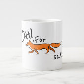 Voor Fox Sake Extra Grote Mok (Voorkant)