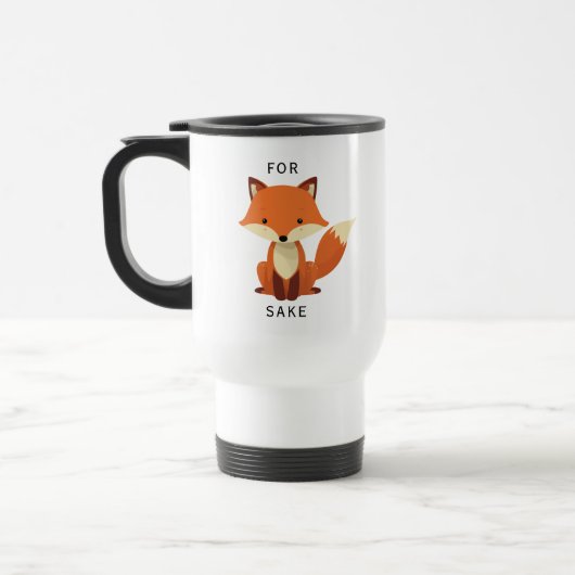 Voor Fox Sake grappig Reisbeker (Links)