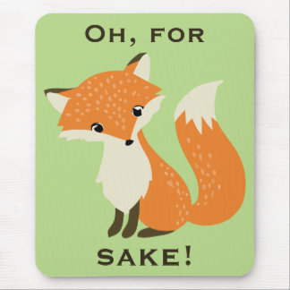 Voor Fox Sake Green Muismat
