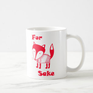 Voor FOX Sake mok. Heb wat koffie voor de vos. Koffiemok