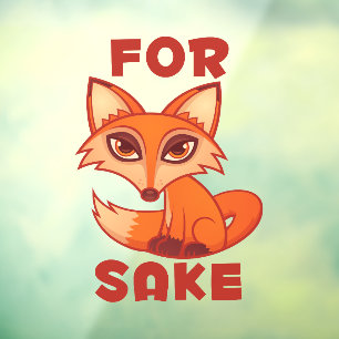 Voor Fox Sake Raamsticker