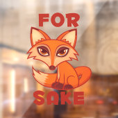 Voor Fox Sake Raamsticker (Vel 2)