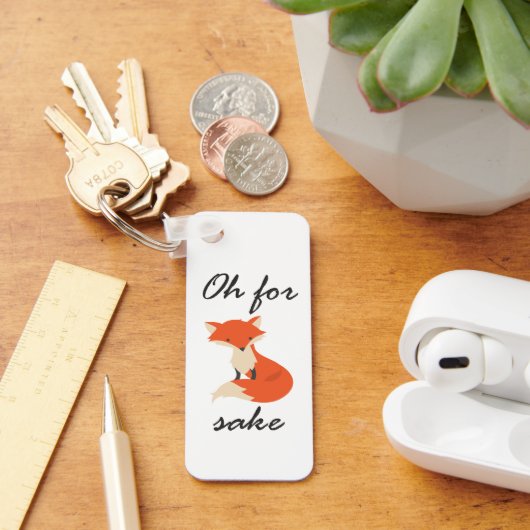 Voor Fox Sake Sleutelhanger (Bureau)