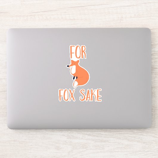 Voor Fox Sake Sticker (Computer)