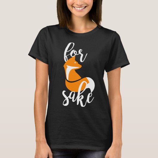 Voor Fox Sake - T-Shirt (zwart) (Voorkant)
