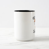 Voor Fox Sake Tweekleurige Koffiemok (Center)