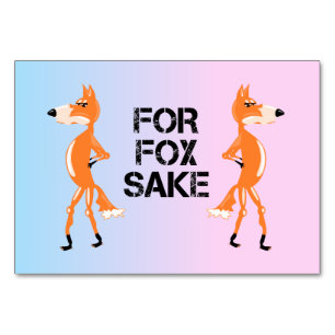Voor Fox Sake vossen met een meningsverschil. Kaart