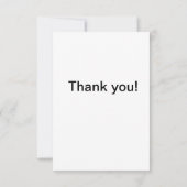 Voor gesimuleerd gegaufreerd papier bedankkaart (Achterkant)