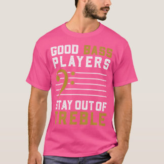 Voor gitarist muzikant Bass fan akoestische T-shirt