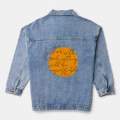 Voor God Denim Jacket (Achterkant)