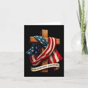 Voor God En Landkruis Christelijk Patriottische Je Kaart
