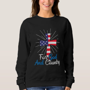 Voor God en voor Land American Pride Christelijk F Trui