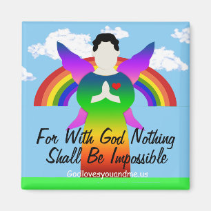 Voor God is niets onmogelijk Magneet