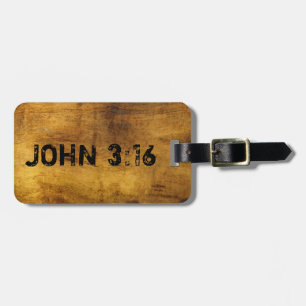 Voor God...John 3:16 Bagagelabel