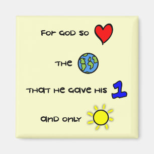 Voor God zo geliefd bij de World magnet Magneet