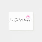 Voor God zo geliefd... Post-it® Notes (Voorkant)