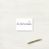 Voor God zo geliefd... Post-it® Notes (Op bureau)