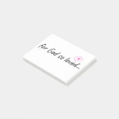 Voor God zo geliefd... Post-it® Notes (Schuin)