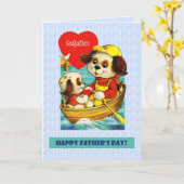 Voor Godfather op Vaderdag Kaart (Gele Bloem)