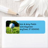 voor golfers return address label golf design (Insitu)