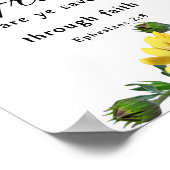 Voor Grace zijn jullie gered door geloof, Ephesian Poster (Hoek)