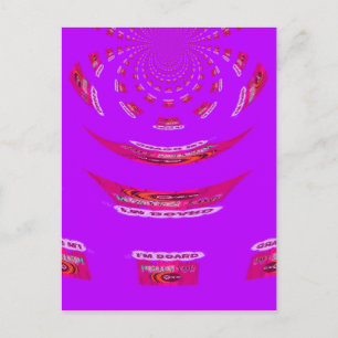 Voor grappig dat ik je mis... briefkaart