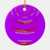 Voor grappig dat ik je mis... keramisch ornament (Voorkant)