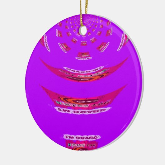 Voor grappig dat ik je mis... keramisch ornament (Links)