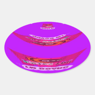 Voor grappig dat ik je mis... ovale sticker