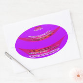 Voor grappig dat ik je mis... ovale sticker (Envelop)