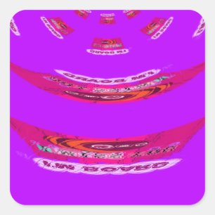 Voor grappig dat ik je mis... vierkante sticker