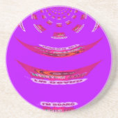 Voor grappig dat ik je mis... zandsteen onderzetter (Voorkant)