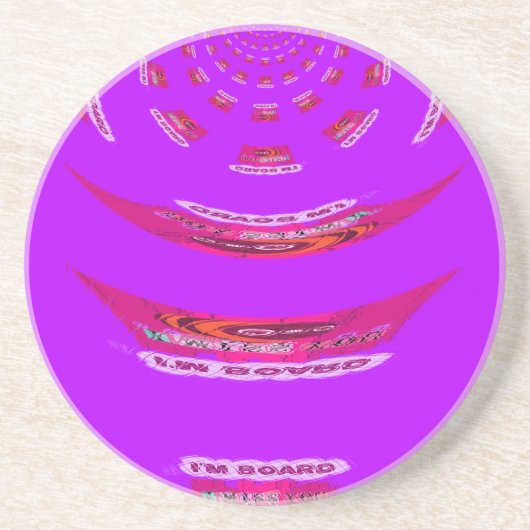 Voor grappig dat ik je mis... zandsteen onderzetter (Voorkant)