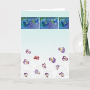 VOOR GROET VAN DE VERJAARDAG VAN HET MAMMA DE KAART