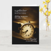 voor grootvader Timeless Sentimental Birthday Kaart (Gele Bloem)