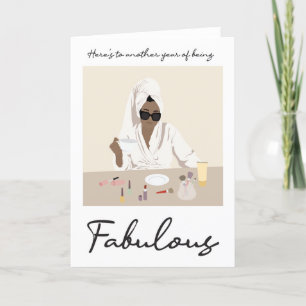 Voor haar Fabulous Birthday Kaart