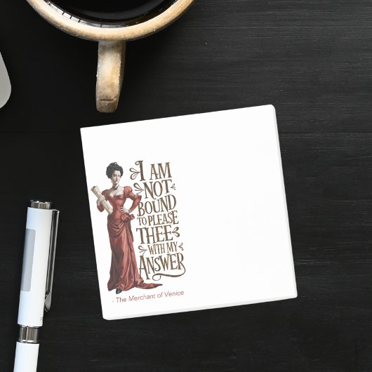 Voor haar gedurfde sassy quote sticky notes