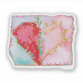 Voor haar hartSticker Sticker (Voorkant)