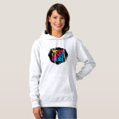 Voor haar mama nieuwe moeder voeg uw logo hier toe hoodie (Voorkant volledig)