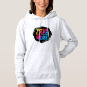 Voor haar mama nieuwe moeder voeg uw logo hier toe hoodie (Voorkant)