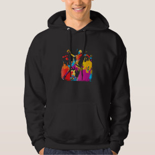Voor Handbal Geboren Gedwongen Naar School Handb Hoodie