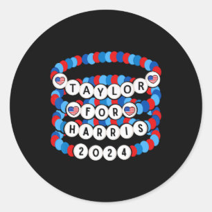 Voor Harris 2024 Bedel Armband Ondersteuning Kamal Ronde Sticker